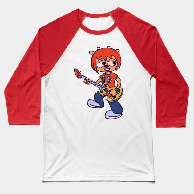 I draw lammy the jammer with her guitar / um jammer lammy Baseball T-Shirt by mudwizard